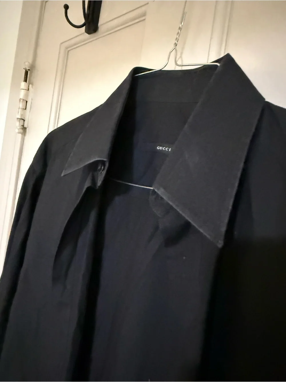 Men's Gucci Black Long-Sleeve Button Shirt